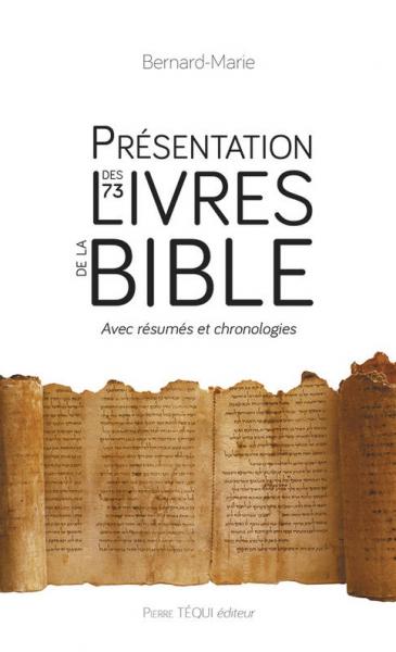 Présentation des 73 livres de  la Bible