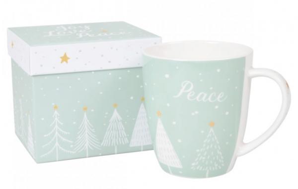 Tasse en porcelaine  "Joy, Love, Peace"