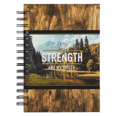 Wirebound journal - Lord is My Strength Ps. 28:7