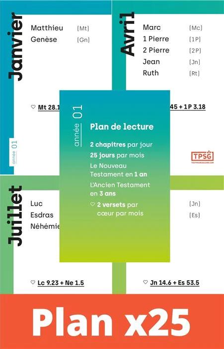 Plan de lecture biblique - Année 1