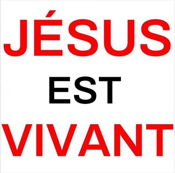 Sticker Jésus est vivant 7.5cm