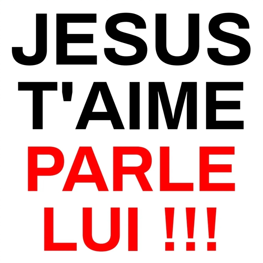 Jésus t'aime parle lui! 7.5 cm