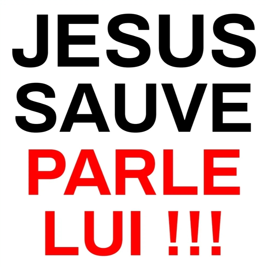 Jésus sauve parle lui ! 7.5 cm