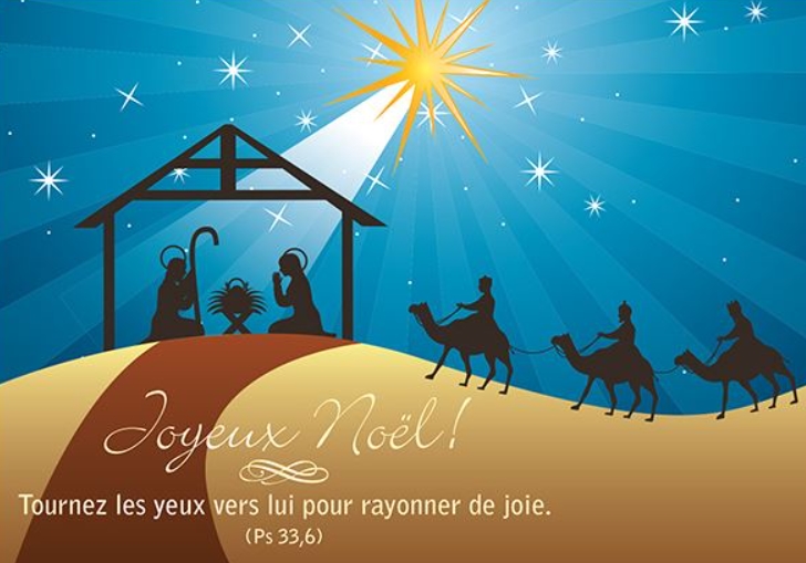 Carte simple Noël