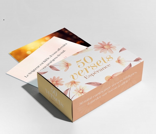 Coffret de 50 versets espérance