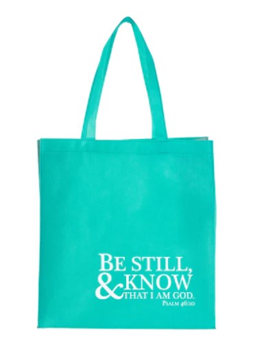 Tote bag polypropylène Be still and know that I am God