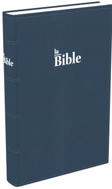 Bible Darby grand format, souple bleu