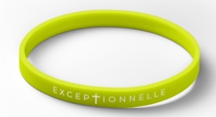 Bracelet silicone Exceptionnelle vert