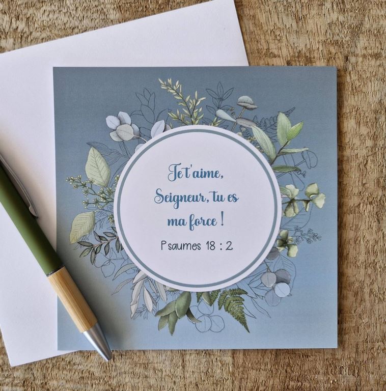 Carte postale Psaume 18.2