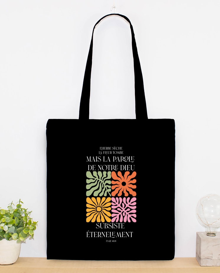 Tote bag coton noir