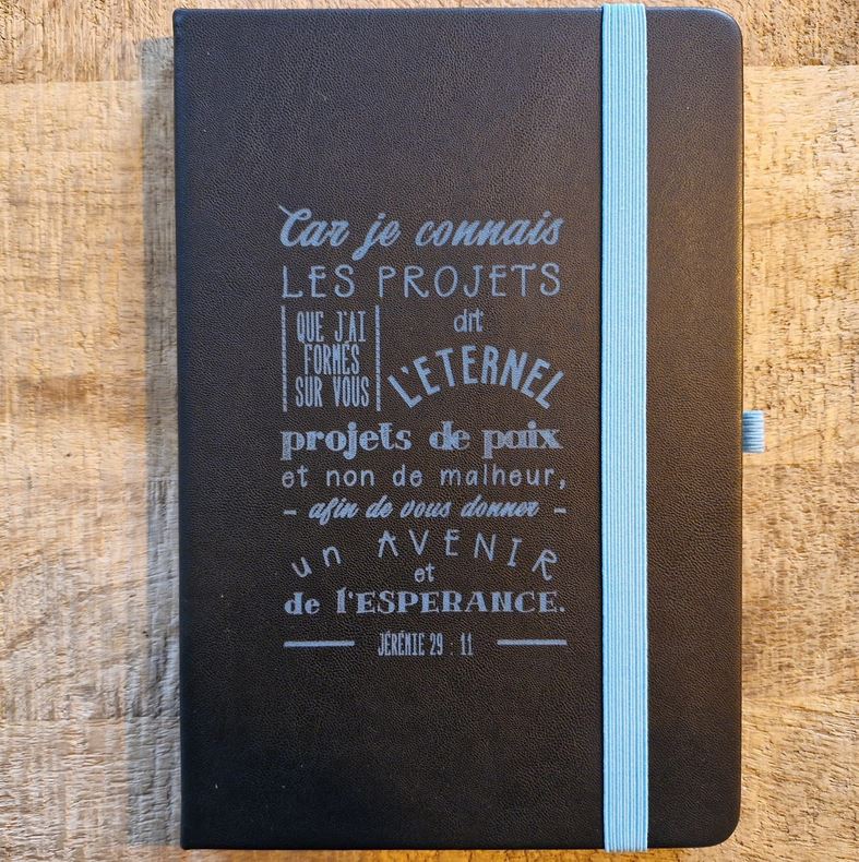 Carnet A5 turquoise Jérémie 29.11