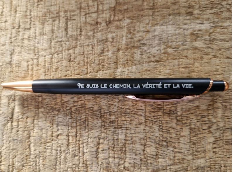 Stylo cuivre noir, Jean 14.6