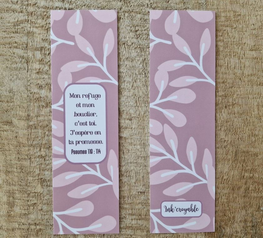 Marque-pages Psaume 119.114