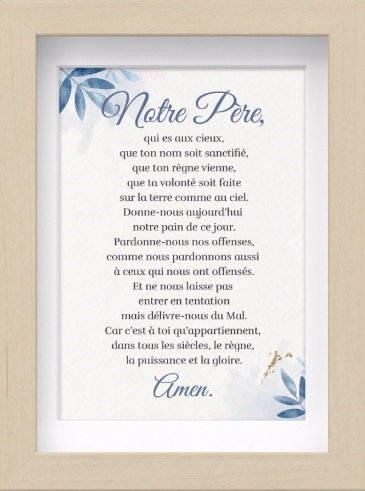 Mon cadre inspiration Notre Père