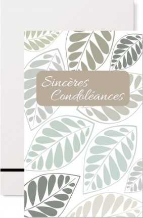 Mignonnette condoléances feuillage vert et gris