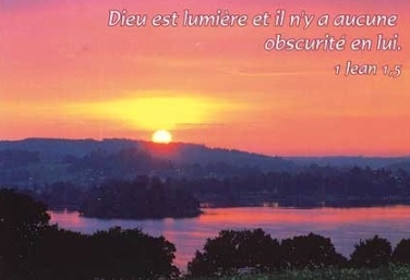 Mini carte paysage au couchant