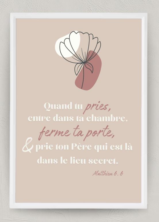 Tableau A4 encadré