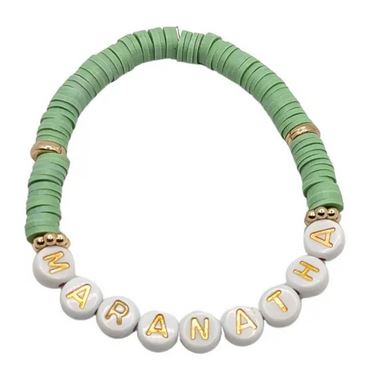 Bracelet élastique en perles, "Grâce"