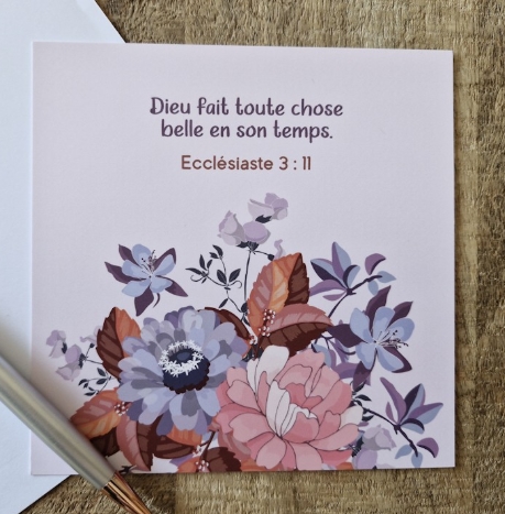 Carte postale Ecclésiaste 3.11