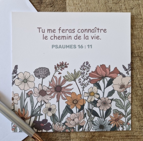 Carte postale Psaumes 16.11