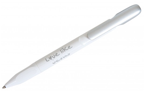 Stylo à bille "Love like Jesus" blanc