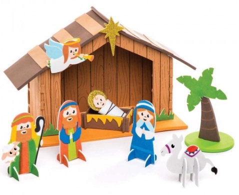 Kit crèche de la Nativité à assembler