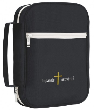 Pochette Bible noire "Ta parole est vérité" Jn17.17