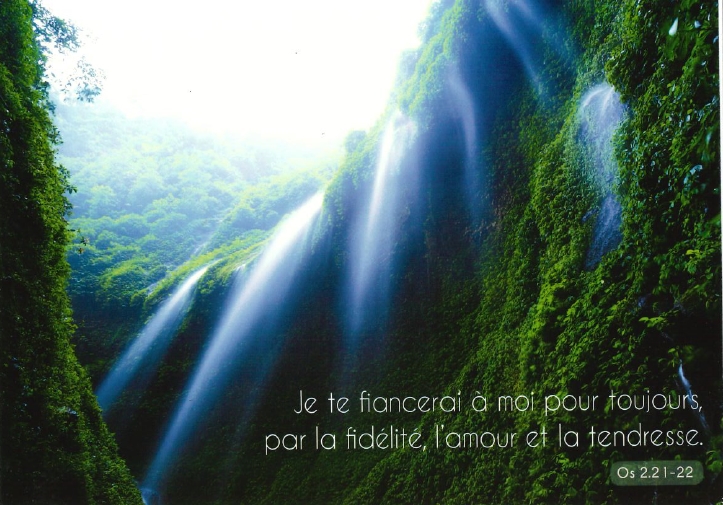 Carte postale avec verset