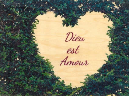 Carte postale en bois massif (érable)