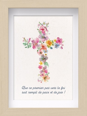 Mon cadre inspiration Croix en fleurs