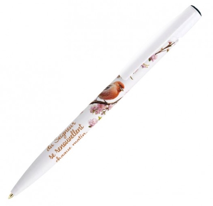 Stylo "Les bontés du Seigneur se renouvellent chaque matin." Lm 3.23
