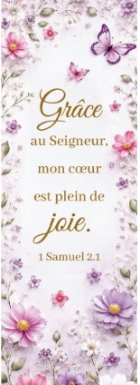 Marque-pages fleurs multicolores et papillons