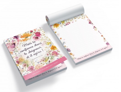 Bloc-note A6 floral