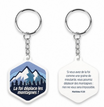 Porte-clé PVC Montagne